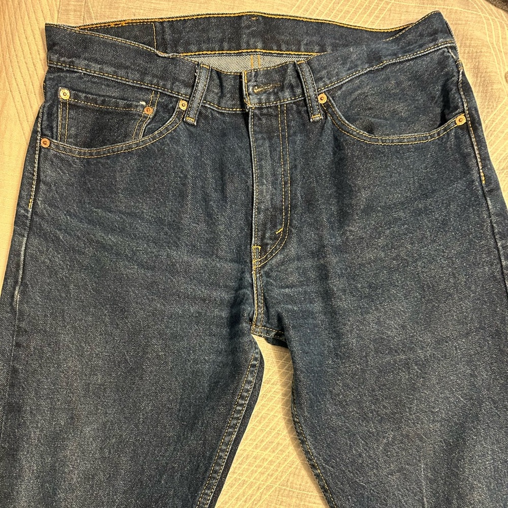 Men’s 34 x 34 Levi Strauss 505 dark wash jeans straight fit